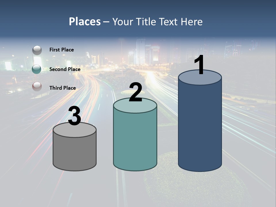 Landscape Way Asphalt PowerPoint Template