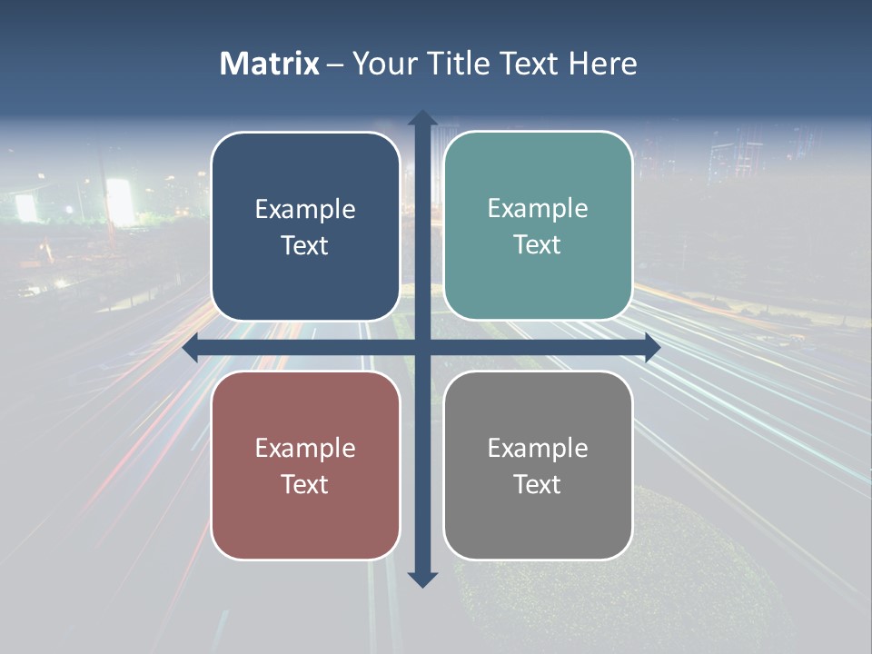 Landscape Way Asphalt PowerPoint Template