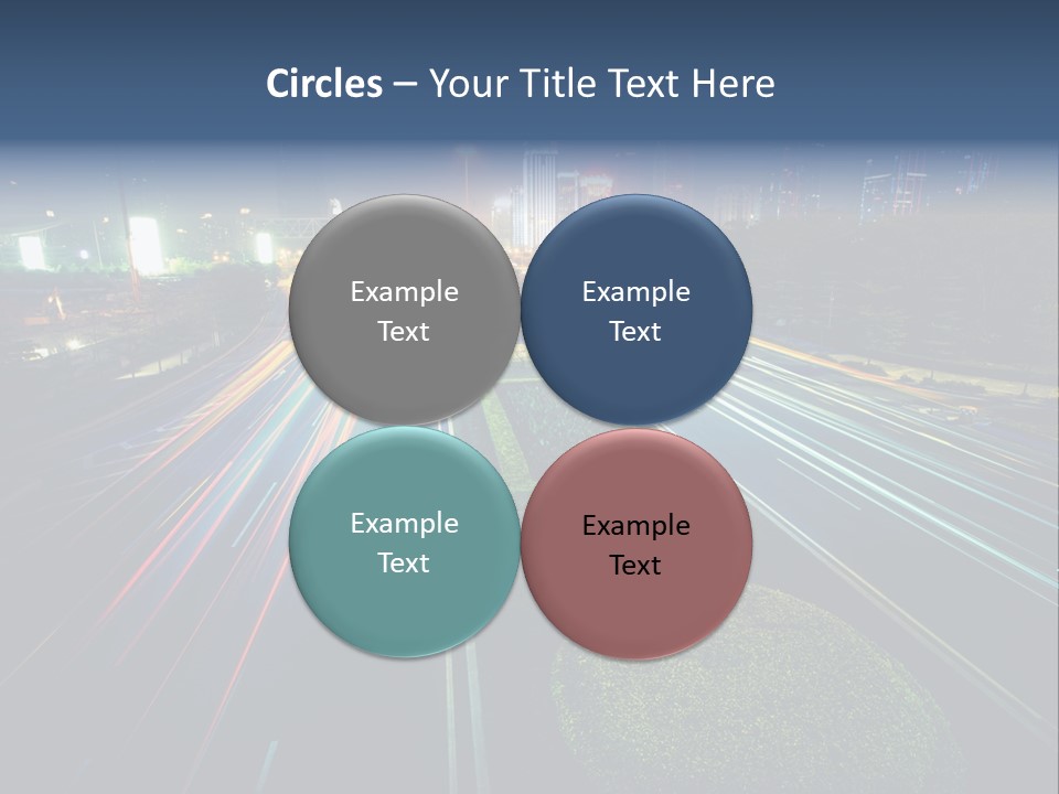 Landscape Way Asphalt PowerPoint Template