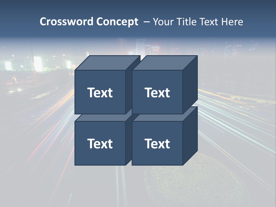 Landscape Way Asphalt PowerPoint Template