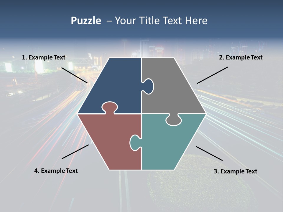 Landscape Way Asphalt PowerPoint Template