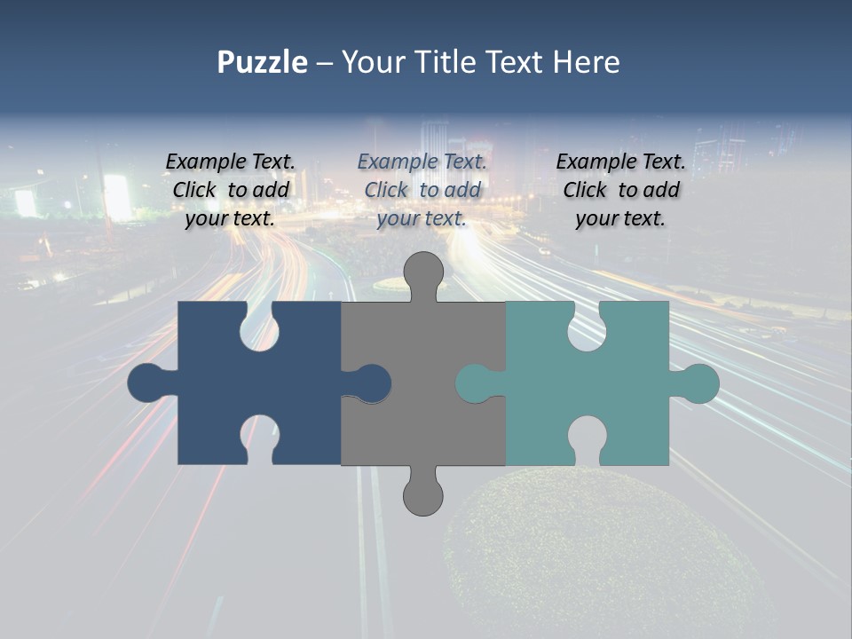 Landscape Way Asphalt PowerPoint Template