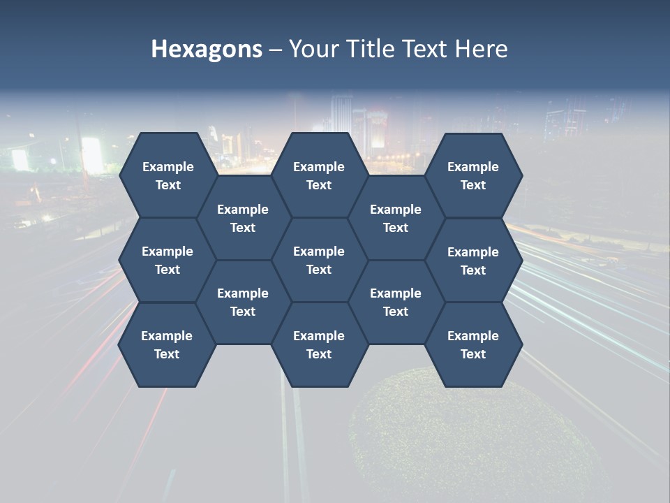 Landscape Way Asphalt PowerPoint Template