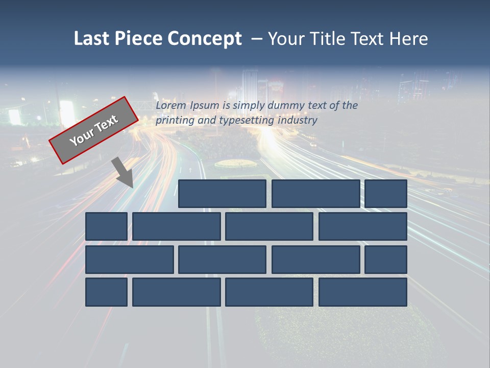 Landscape Way Asphalt PowerPoint Template