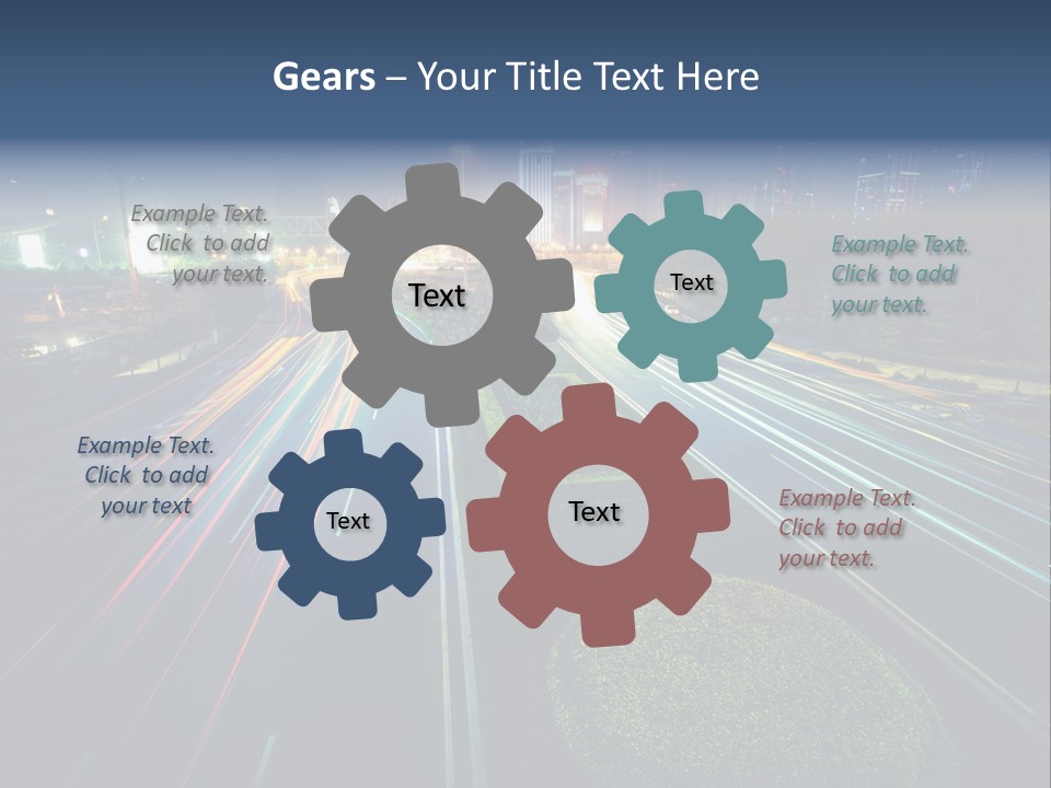 Landscape Way Asphalt PowerPoint Template