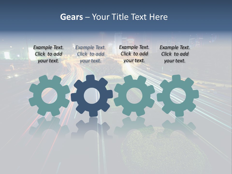 Landscape Way Asphalt PowerPoint Template