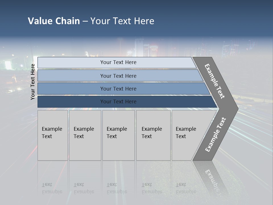 Landscape Way Asphalt PowerPoint Template