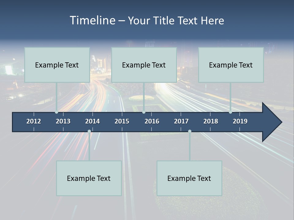 Landscape Way Asphalt PowerPoint Template