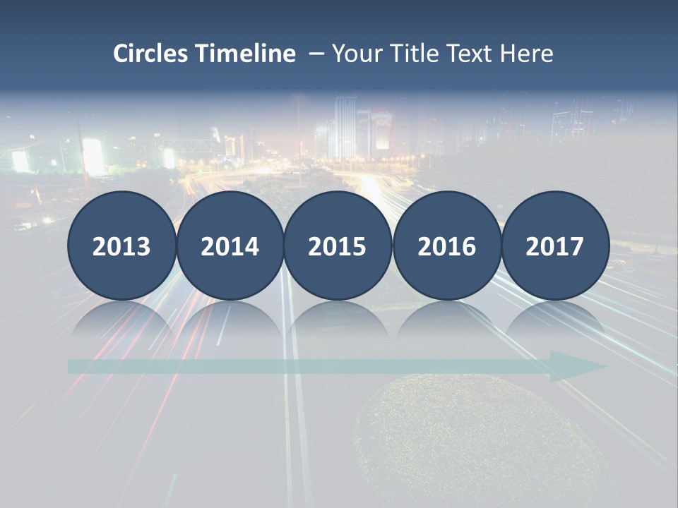 Landscape Way Asphalt PowerPoint Template