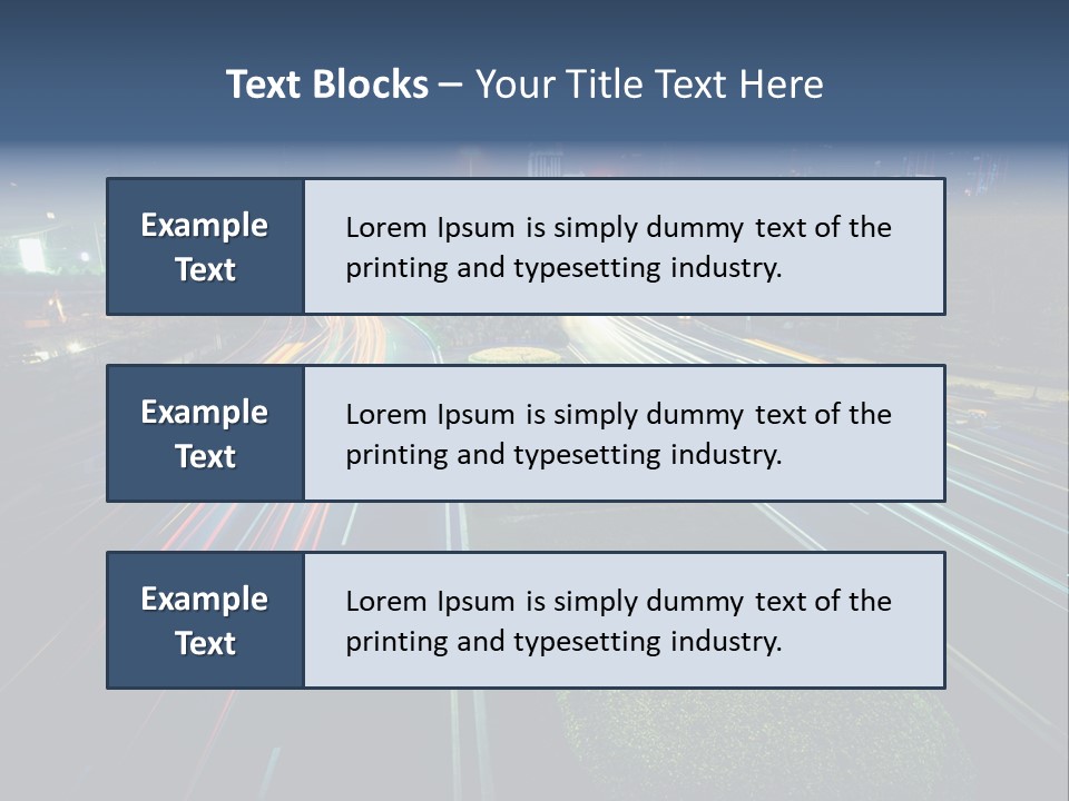 Landscape Way Asphalt PowerPoint Template