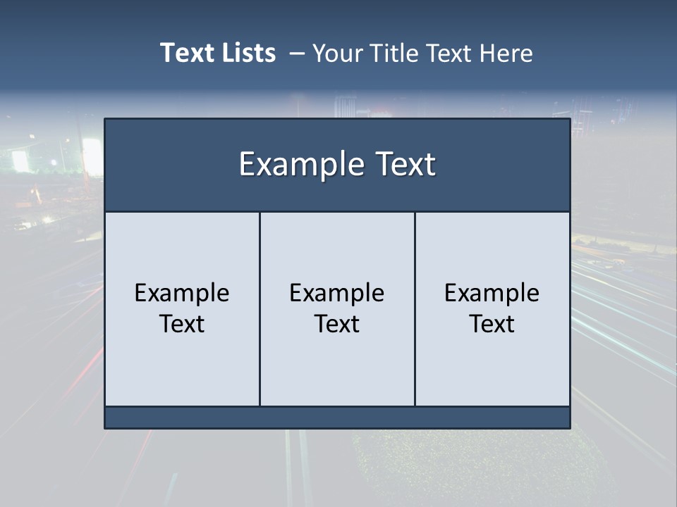 Landscape Way Asphalt PowerPoint Template