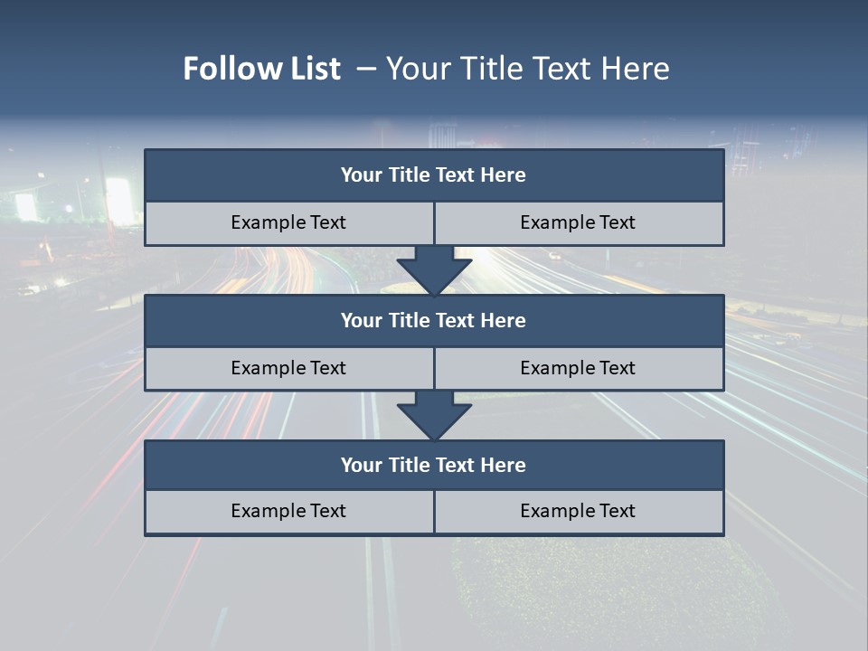 Landscape Way Asphalt PowerPoint Template