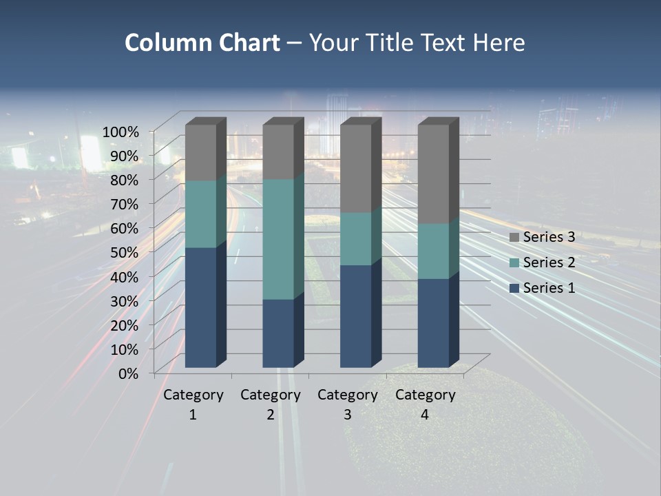 Landscape Way Asphalt PowerPoint Template