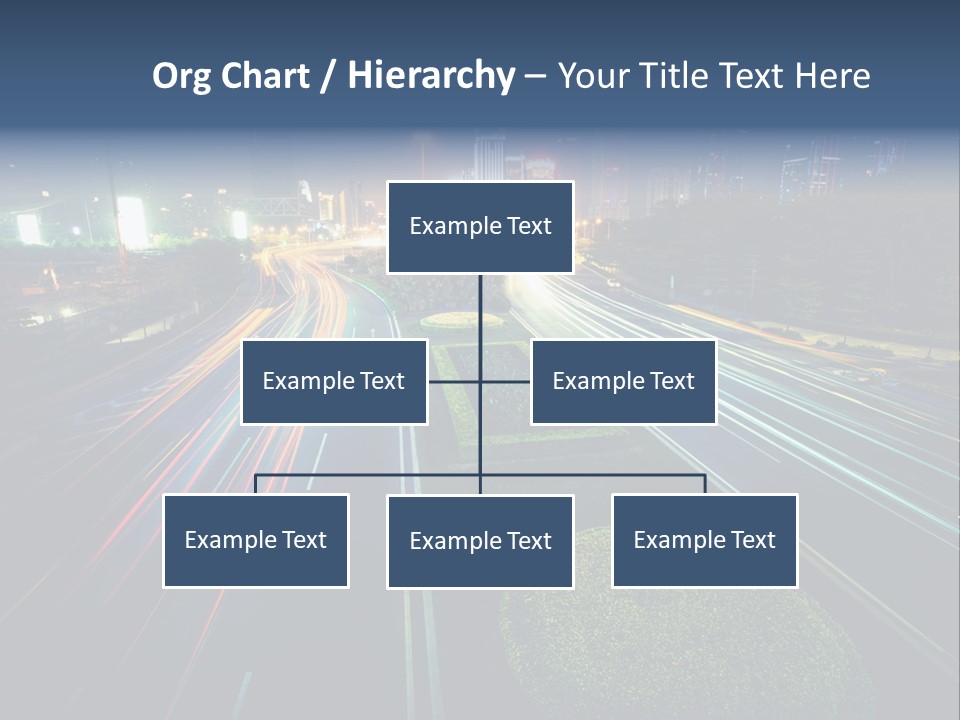 Landscape Way Asphalt PowerPoint Template