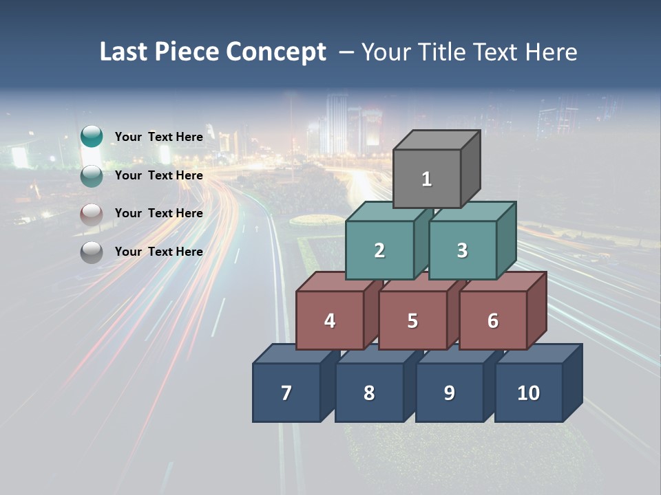 Landscape Way Asphalt PowerPoint Template