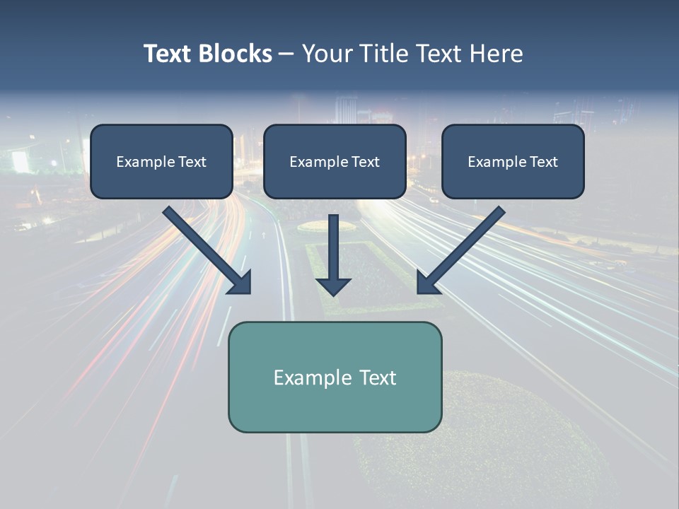 Landscape Way Asphalt PowerPoint Template