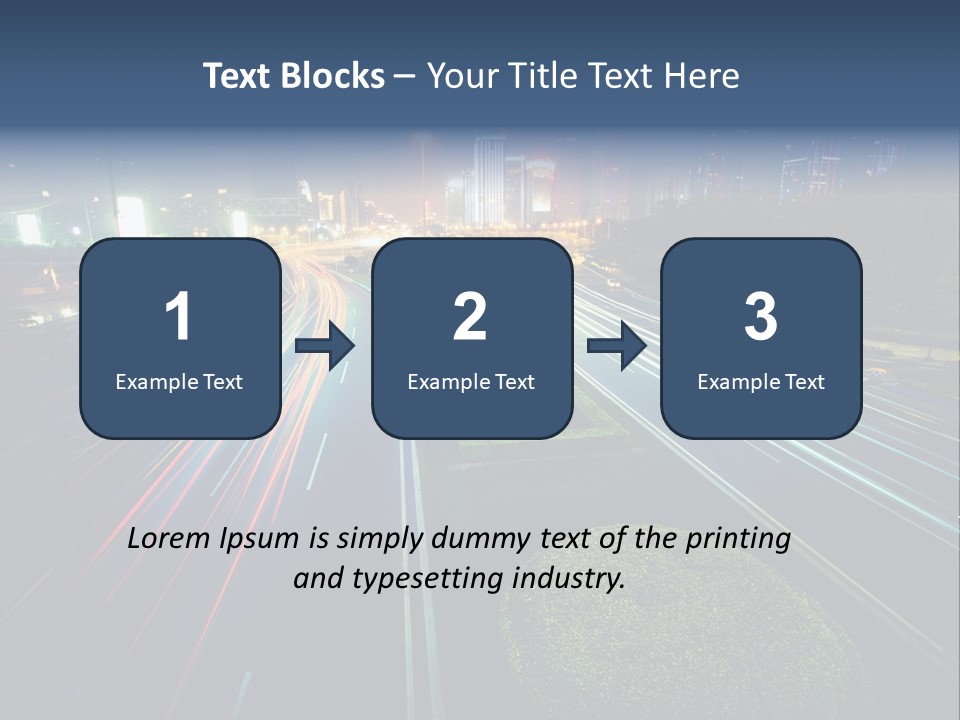 Landscape Way Asphalt PowerPoint Template