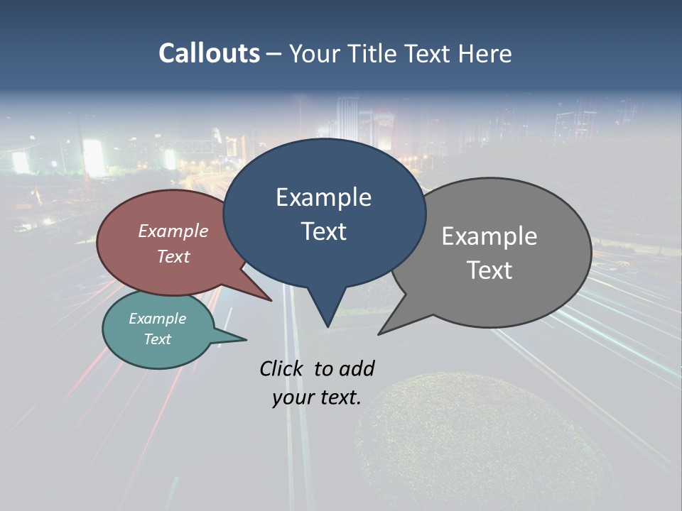 Landscape Way Asphalt PowerPoint Template