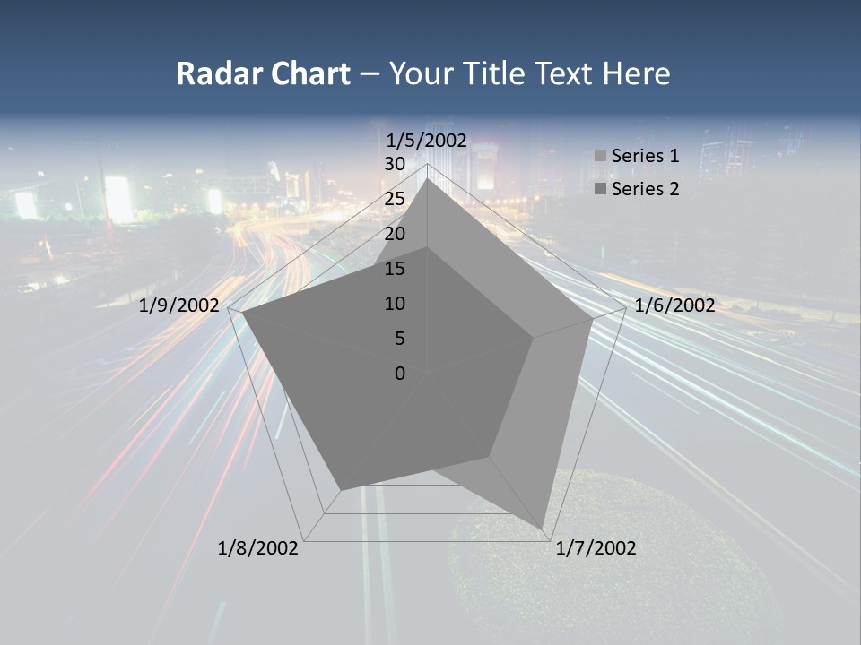 Landscape Way Asphalt PowerPoint Template