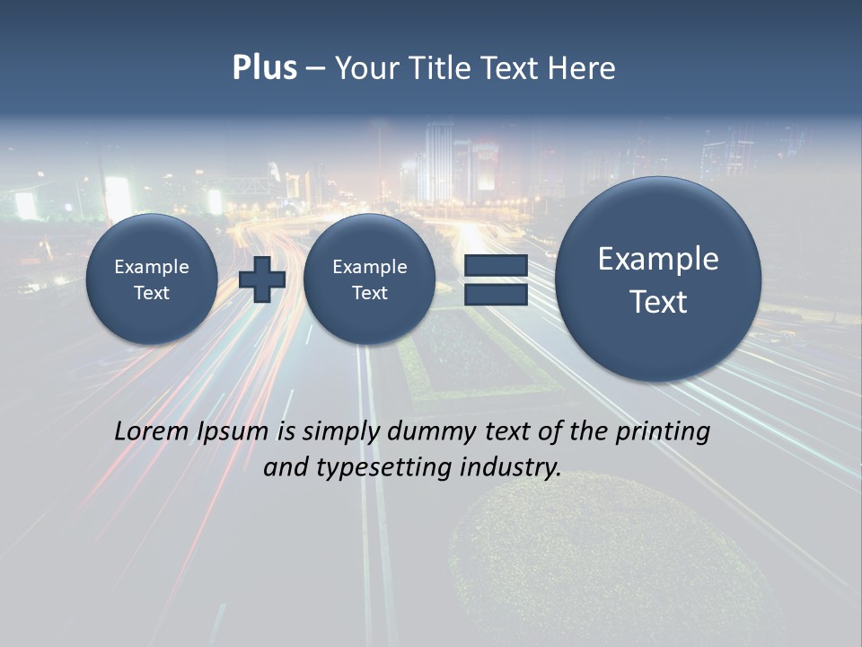 Landscape Way Asphalt PowerPoint Template