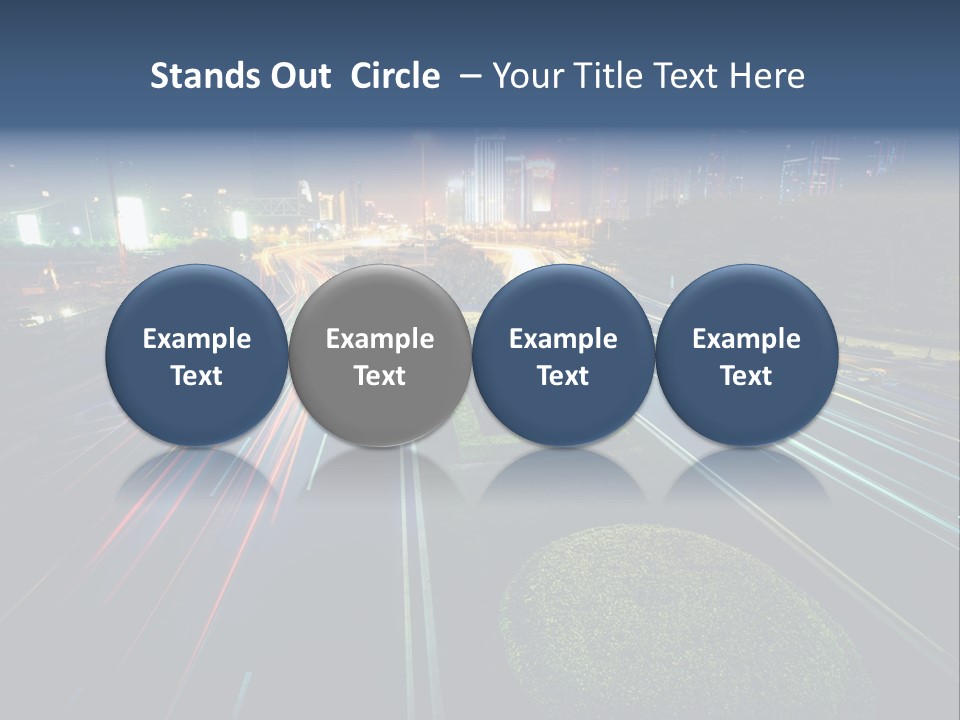 Landscape Way Asphalt PowerPoint Template