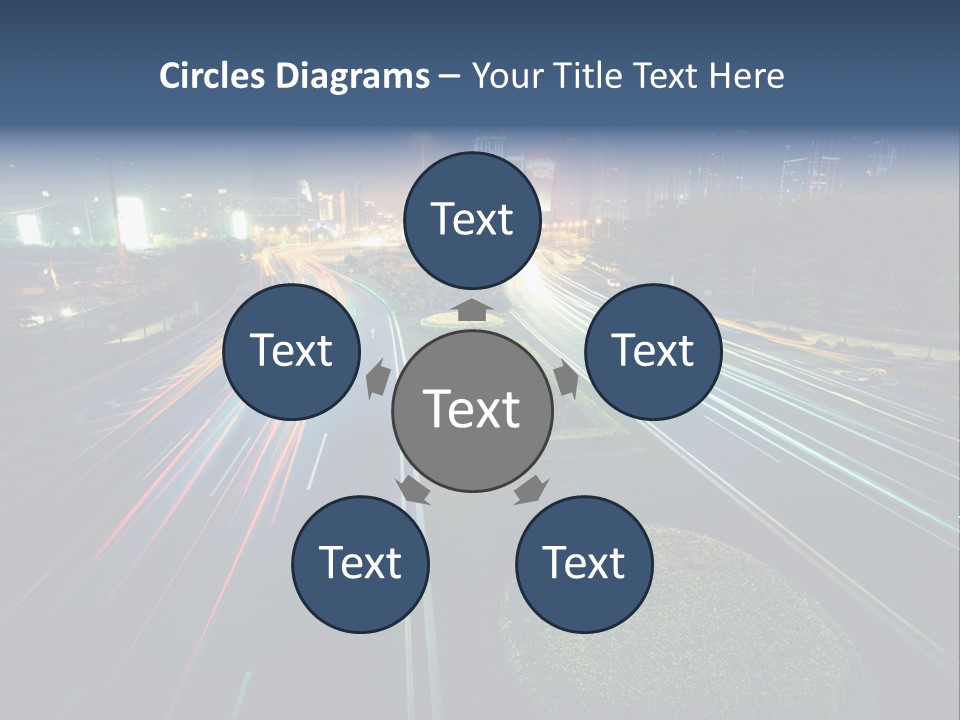 Landscape Way Asphalt PowerPoint Template