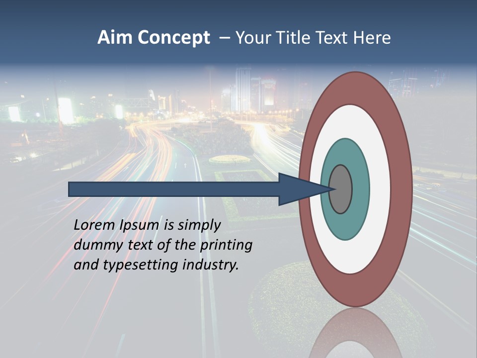 Landscape Way Asphalt PowerPoint Template