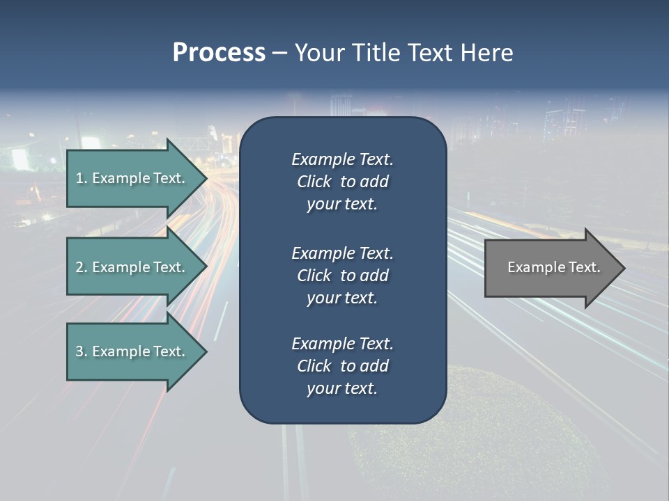 Landscape Way Asphalt PowerPoint Template