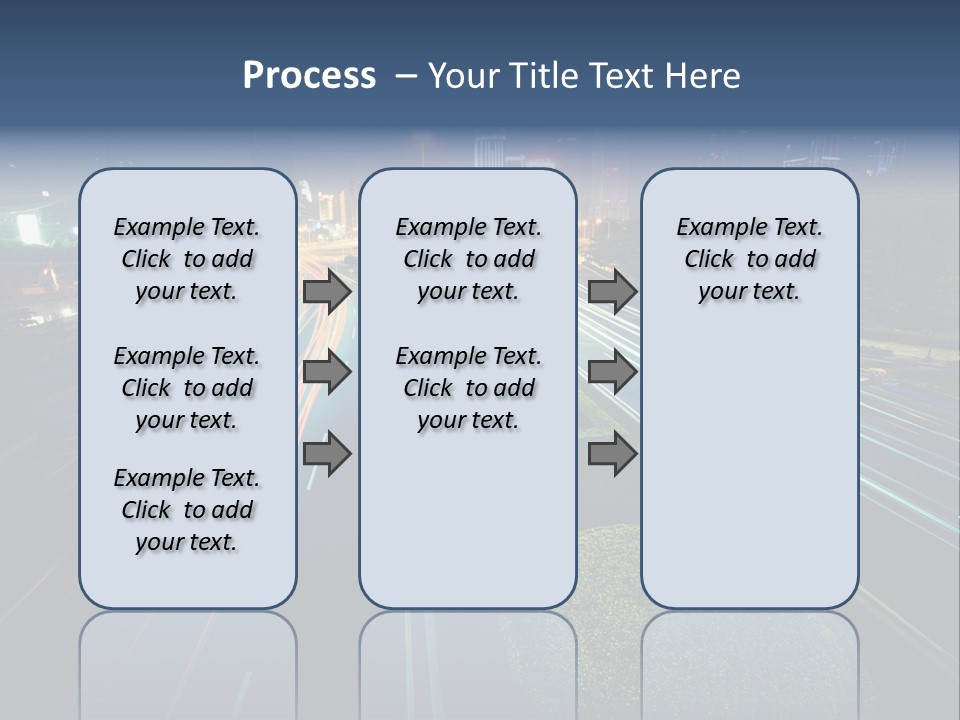 Landscape Way Asphalt PowerPoint Template