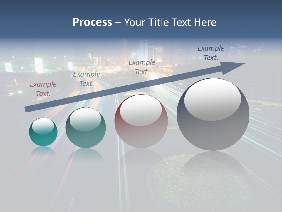 Landscape Way Asphalt PowerPoint Template