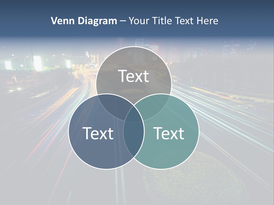 Landscape Way Asphalt PowerPoint Template