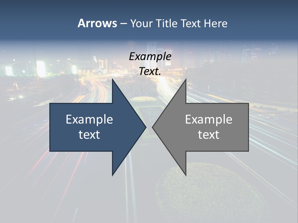 Landscape Way Asphalt PowerPoint Template