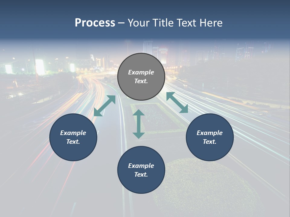 Landscape Way Asphalt PowerPoint Template