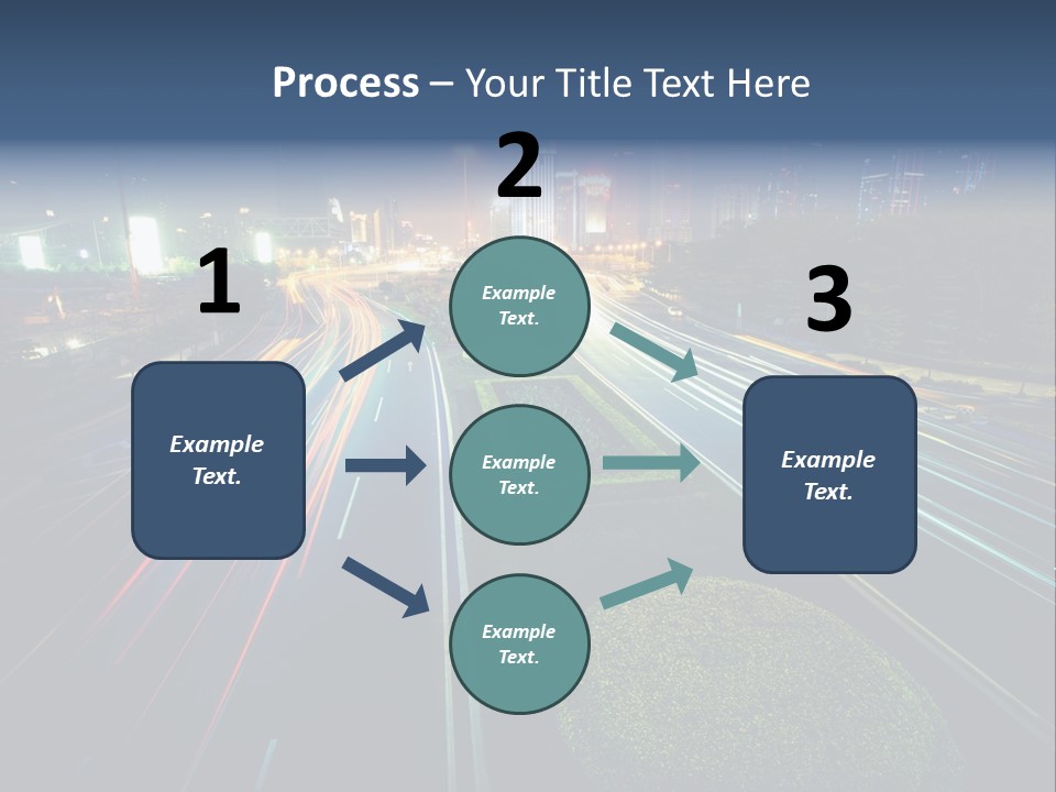 Landscape Way Asphalt PowerPoint Template