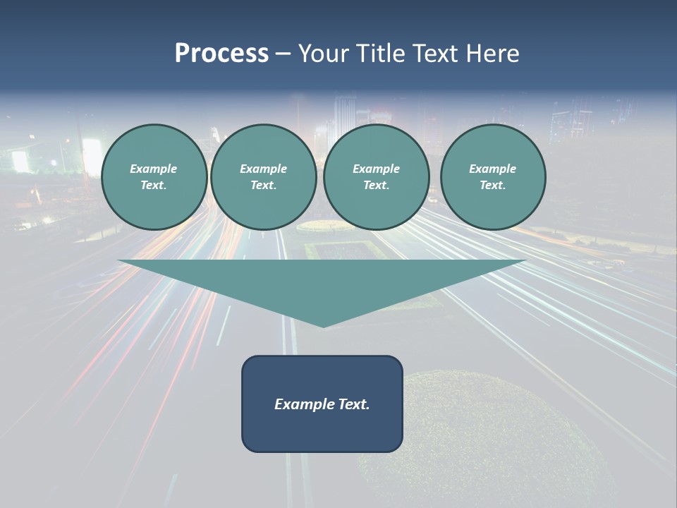 Landscape Way Asphalt PowerPoint Template