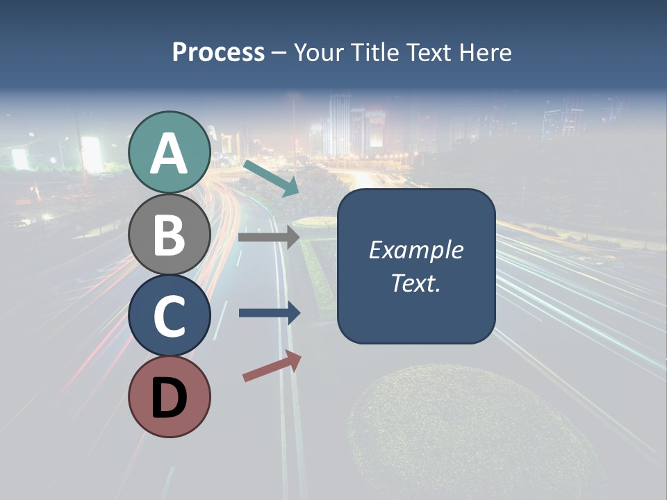 Landscape Way Asphalt PowerPoint Template