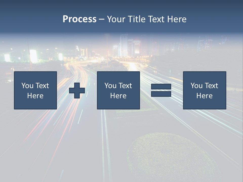 Landscape Way Asphalt PowerPoint Template
