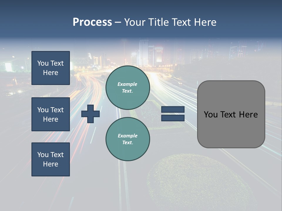 Landscape Way Asphalt PowerPoint Template
