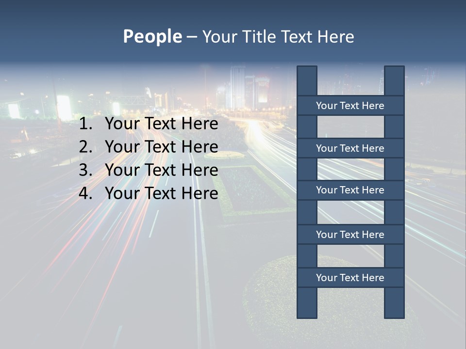 Landscape Way Asphalt PowerPoint Template
