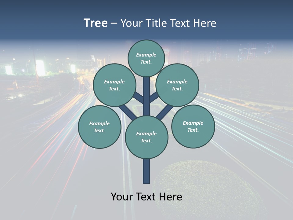 Landscape Way Asphalt PowerPoint Template