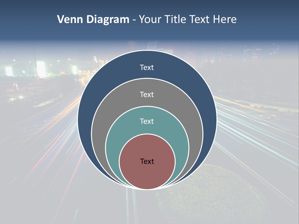 Landscape Way Asphalt PowerPoint Template