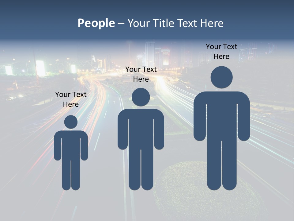 Landscape Way Asphalt PowerPoint Template