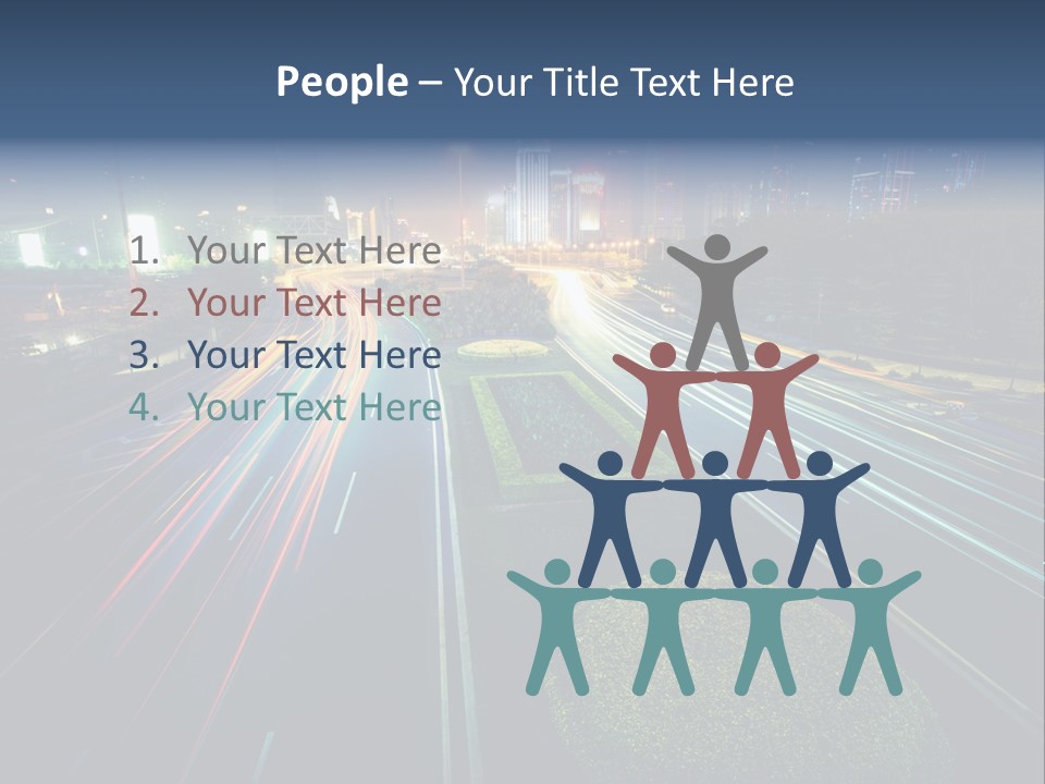 Landscape Way Asphalt PowerPoint Template