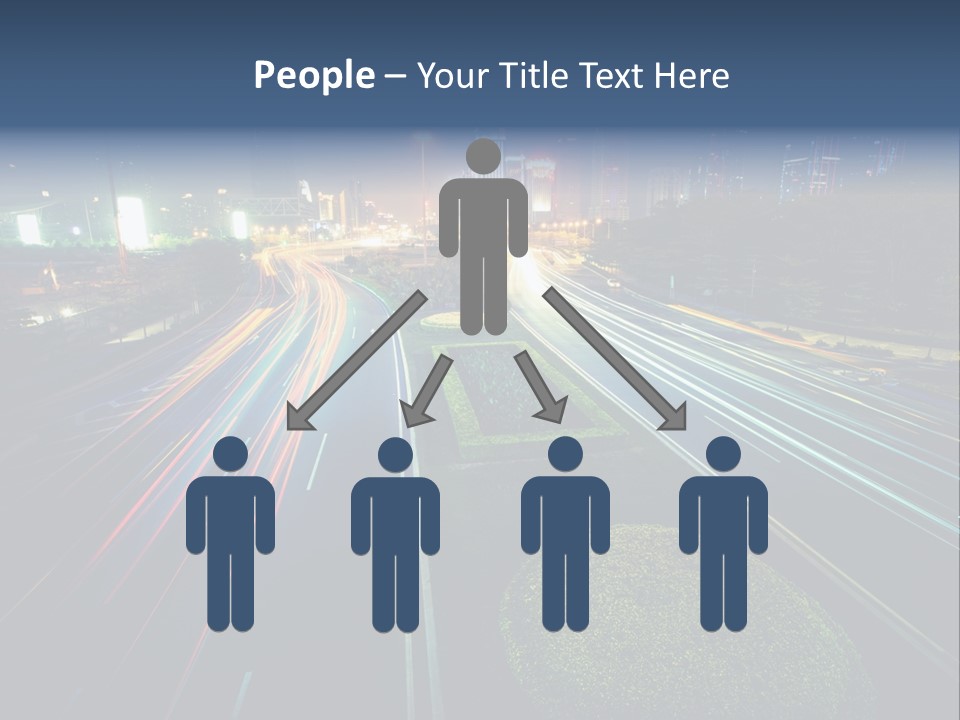 Landscape Way Asphalt PowerPoint Template