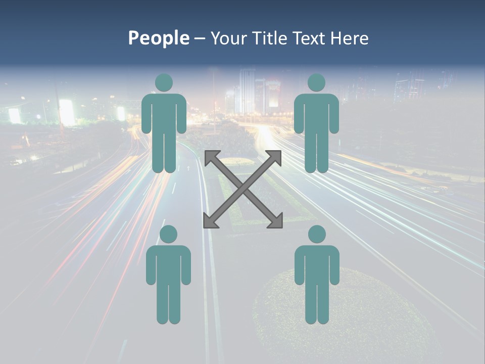 Landscape Way Asphalt PowerPoint Template