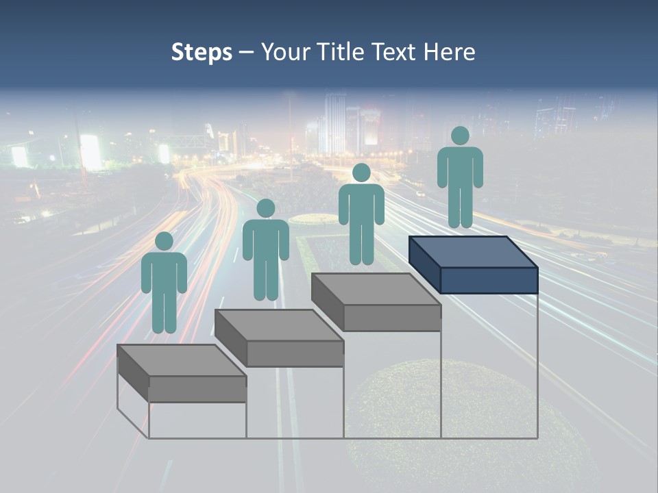 Landscape Way Asphalt PowerPoint Template