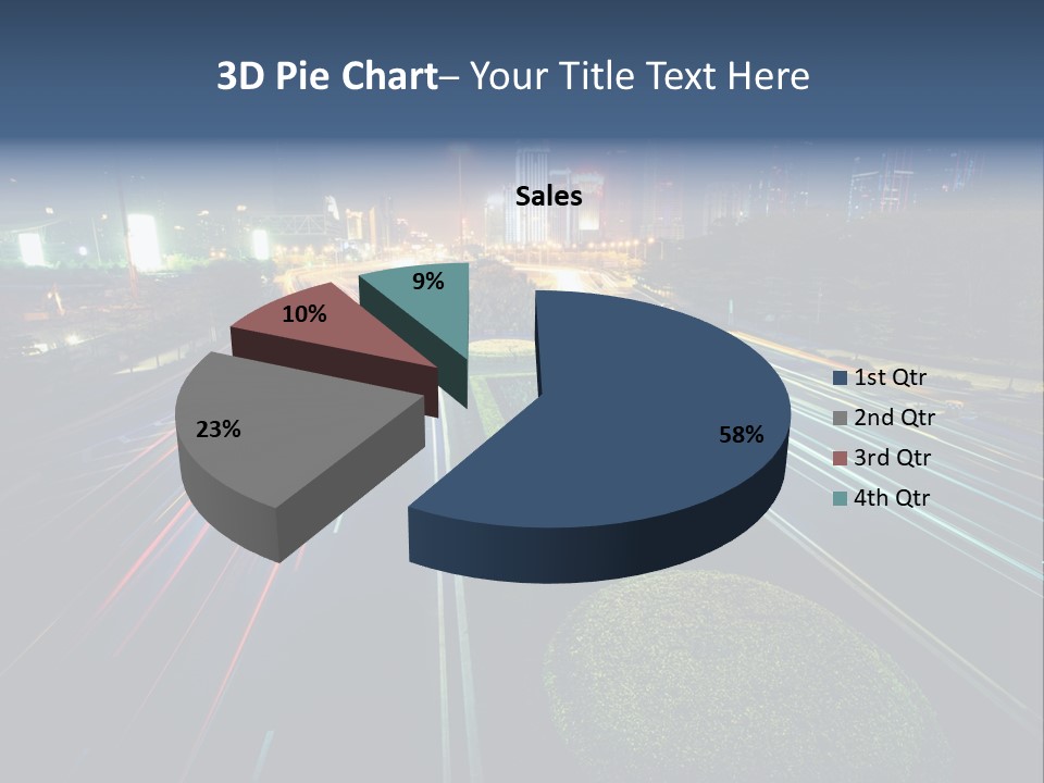Landscape Way Asphalt PowerPoint Template