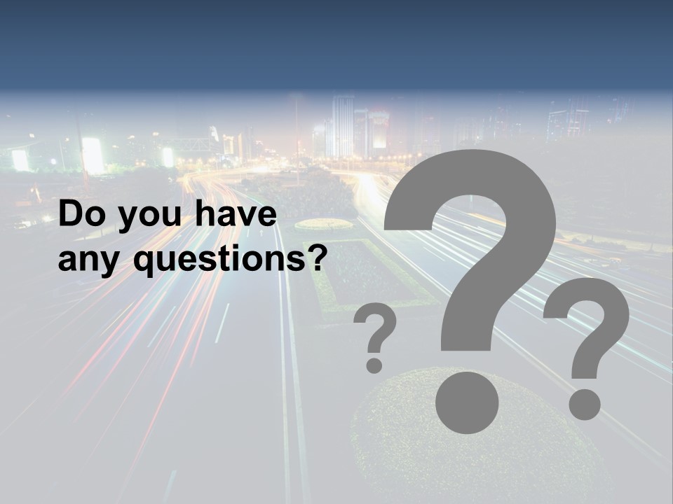 Landscape Way Asphalt PowerPoint Template