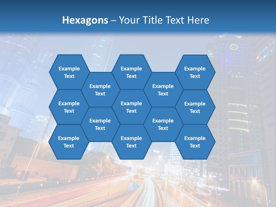 Highway City Trail PowerPoint Template