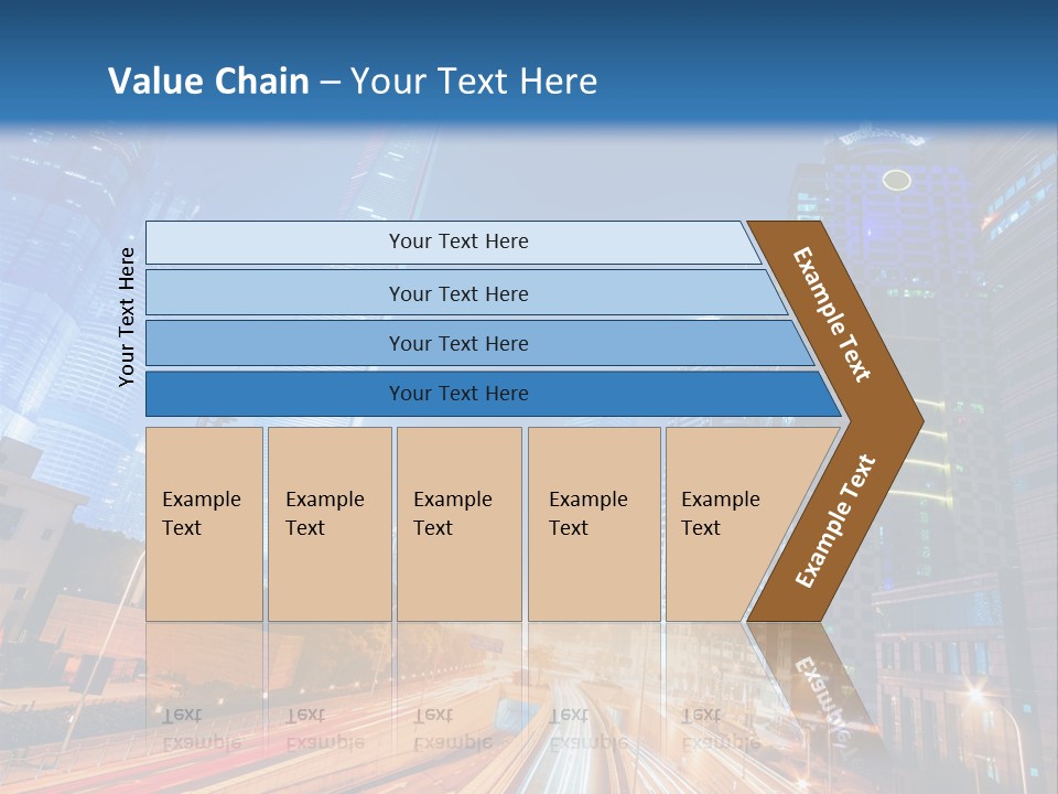 Highway City Trail PowerPoint Template